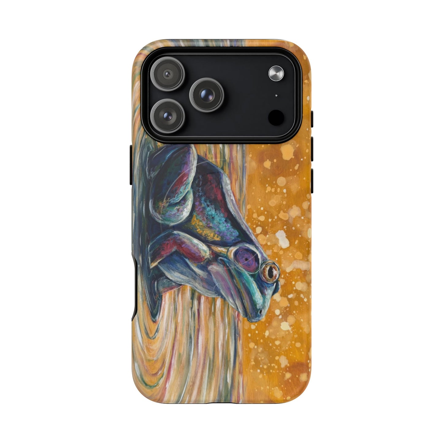 "Make a Ripple" iPhone Case - Colorful Frog Art Magnetic Tough Case