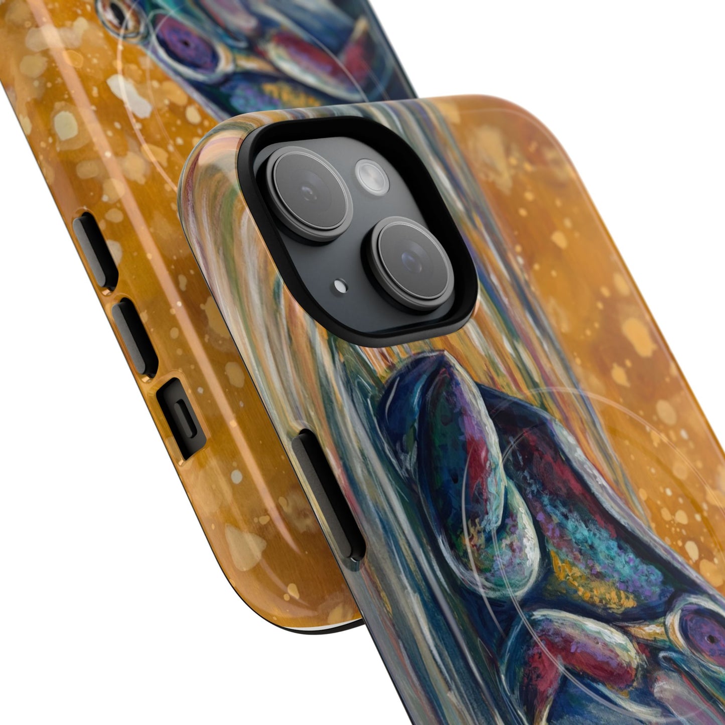 "Make a Ripple" iPhone Case - Colorful Frog Art Magnetic Tough Case