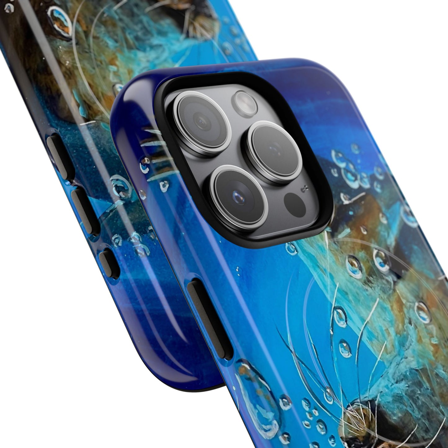 "Arthur" Sea Lion with Bubbles Tough Magnetic iPhone Case — Many sizes