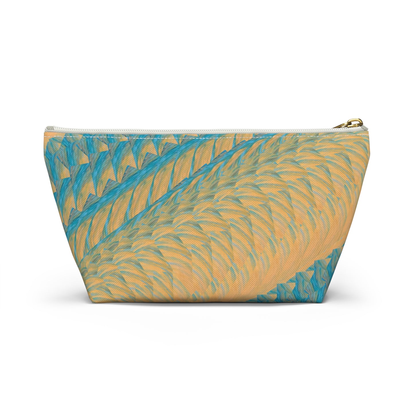 "Through Gilded Tides" Sea Lion Accessory Pouch — Whimsical Sea Creature Makeup Bag