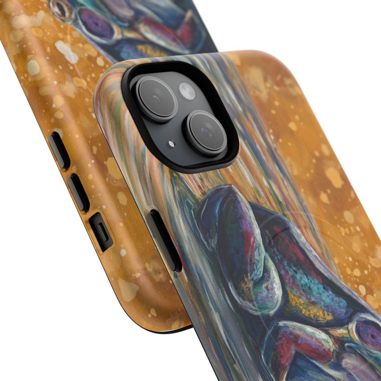 "Make a Ripple" iPhone Case - Colorful Frog Art Magnetic Tough Case