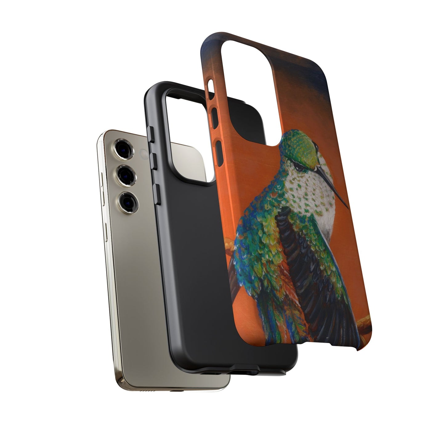 "Hummingbird Ballet" Art Samsung Galaxy Case Multiple Sizes — Colorful Protective Tough Case