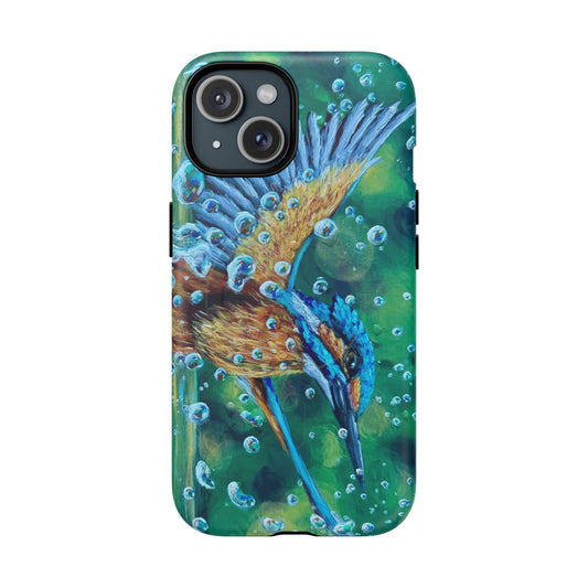 "Falling Up" Kingfisher iPhone Case Multiple Sizes — Tough Magnetic Protective iPhone Cover