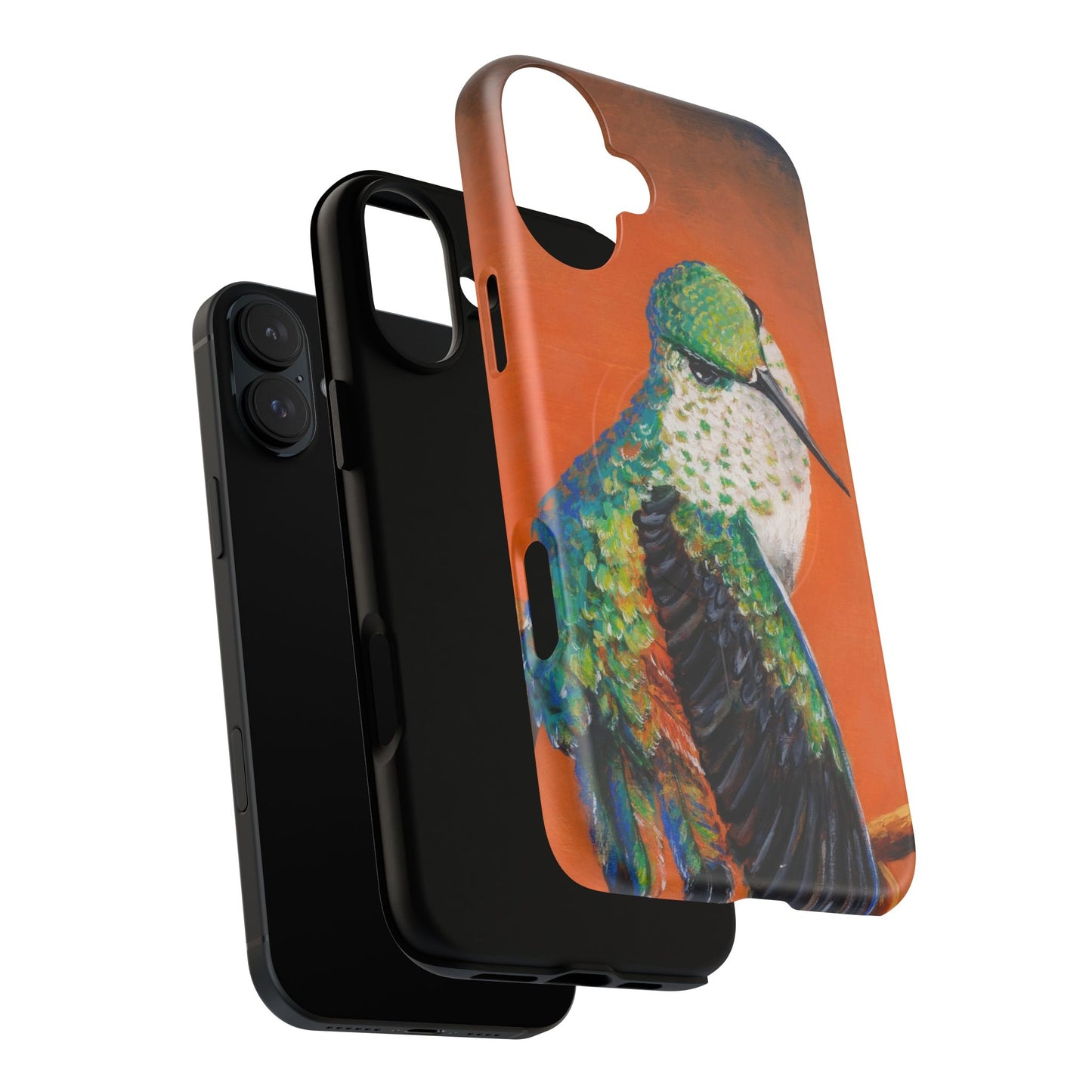 "Hummingbird Ballet" Tough Magnetic iPhone Case Multiple Sizes