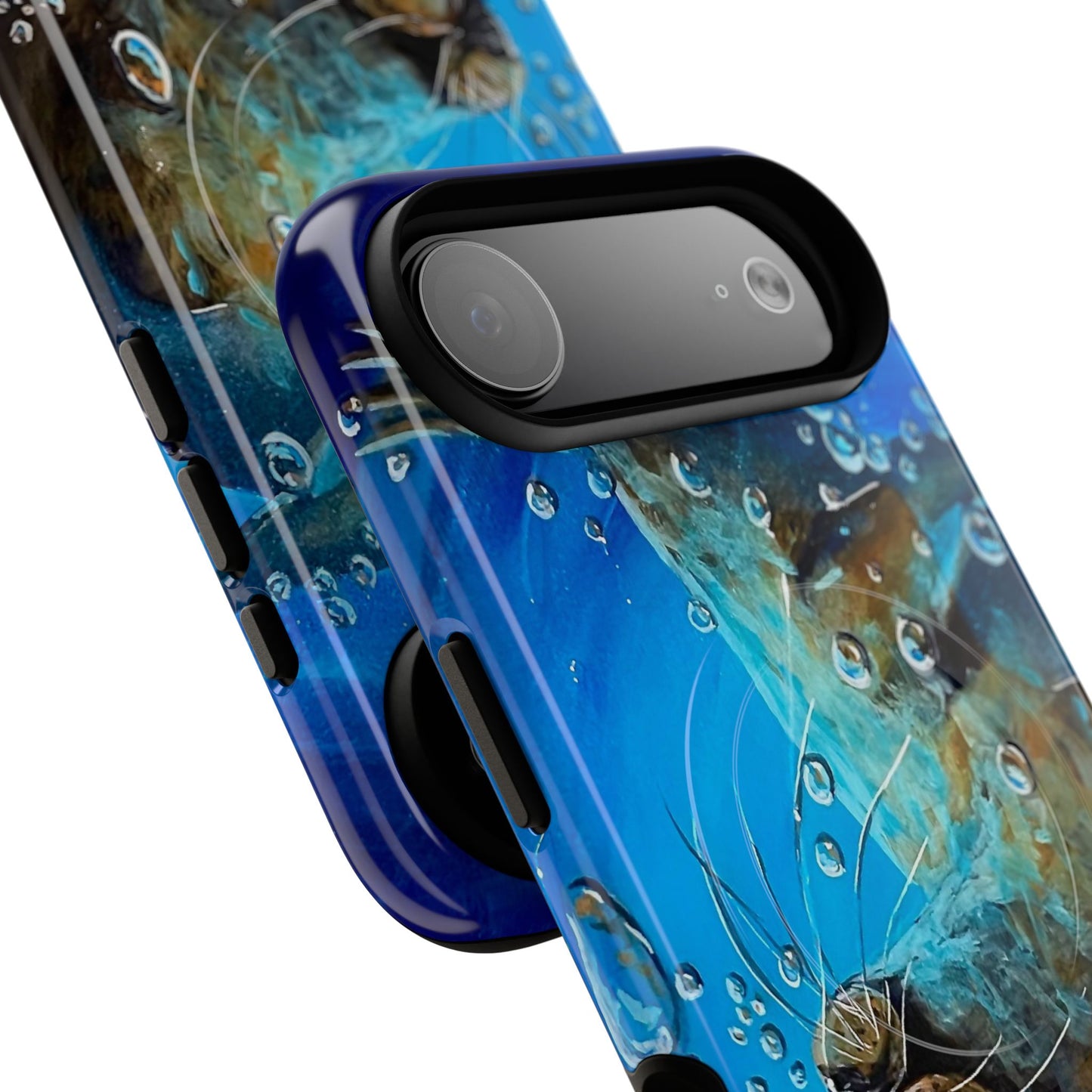 "Arthur" Sea Lion with Bubbles Tough Magnetic iPhone Case — Many sizes