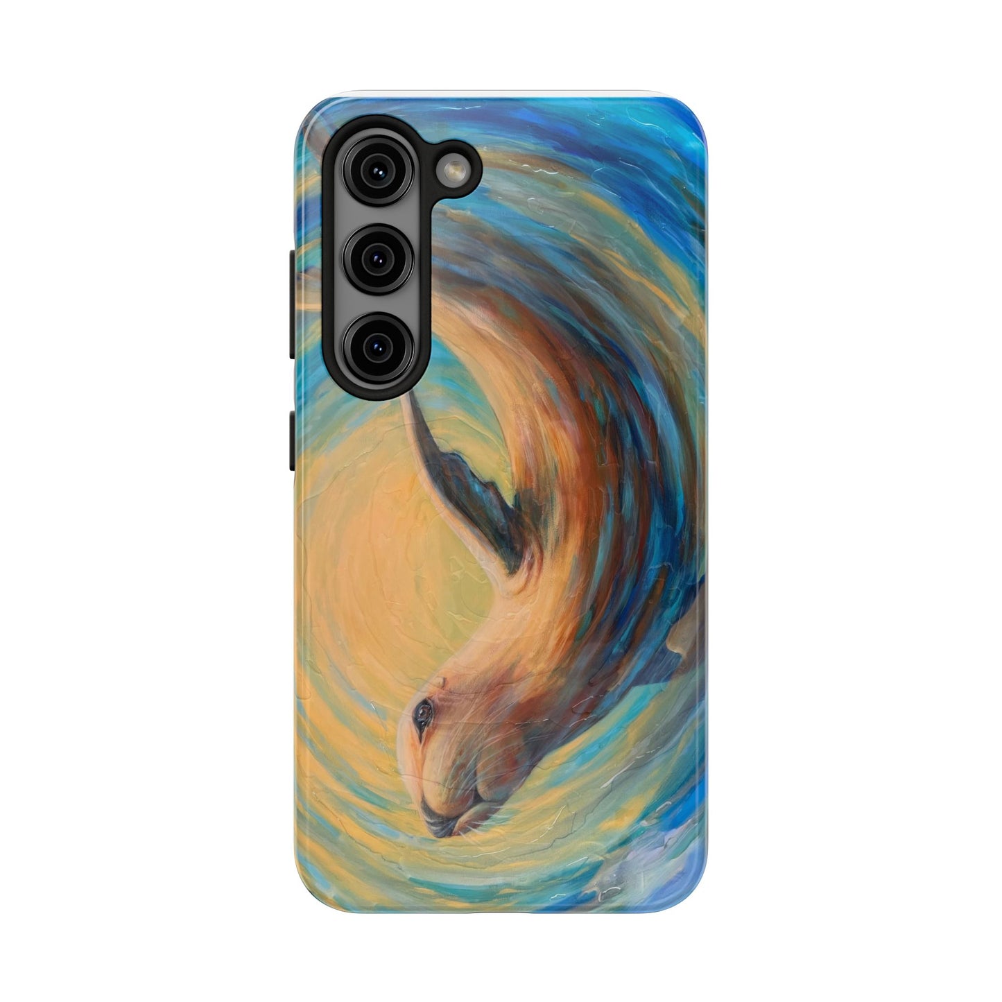 "Through Gilded Tides" Tough Galaxy Samsung Phone Cases Multiple Sizes