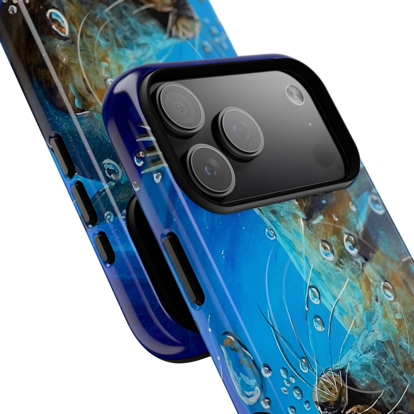 "Arthur" Sea Lion with Bubbles Tough Magnetic iPhone Case — Many sizes