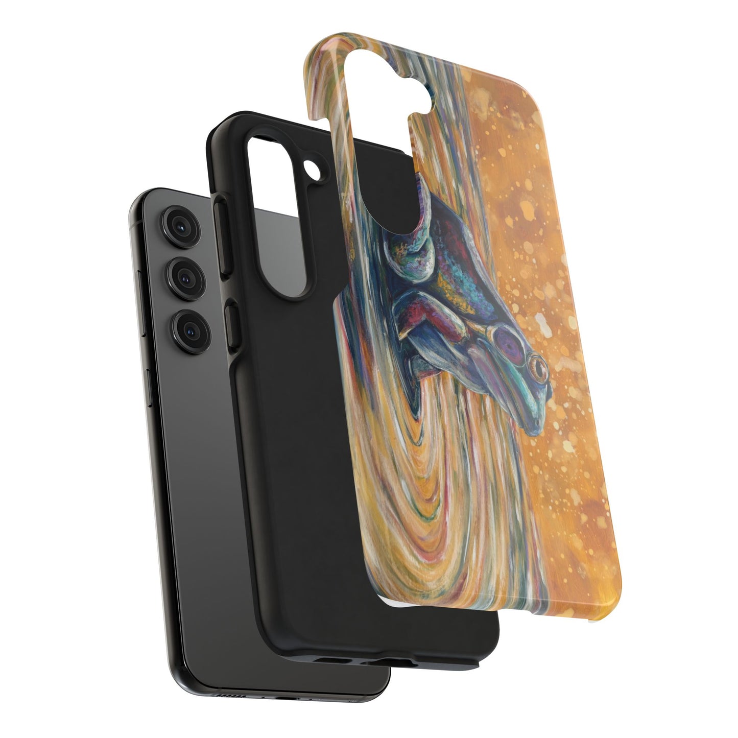 "Make a Ripple" Tough Samsung Galaxy Phone Case — Colorful Frog Art Protective Cover