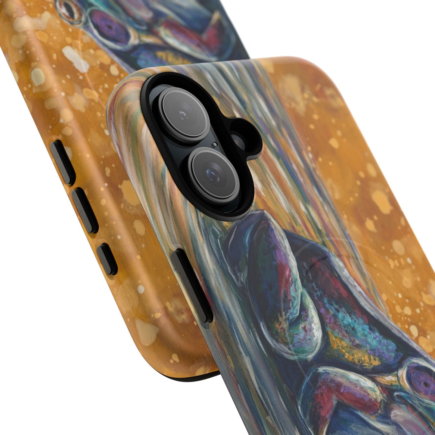 "Make a Ripple" iPhone Case - Colorful Frog Art Magnetic Tough Case