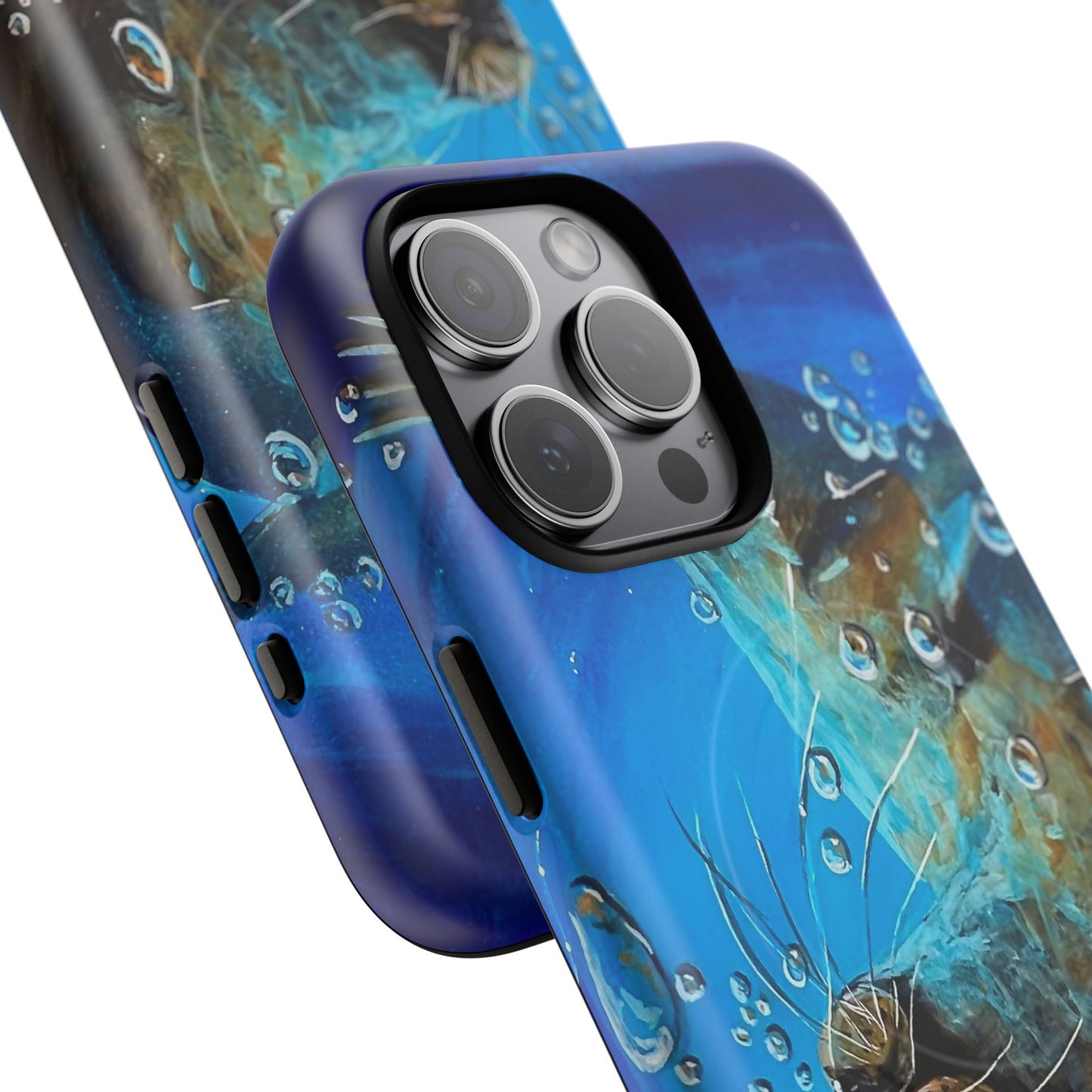 "Arthur" Sea Lion with Bubbles Tough Magnetic iPhone Case — Many sizes
