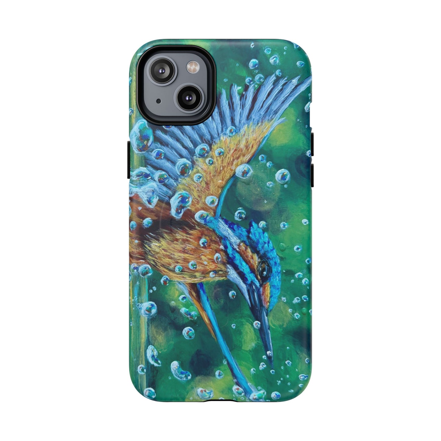 "Falling Up" Kingfisher iPhone Case Multiple Sizes — Tough Magnetic Protective iPhone Cover