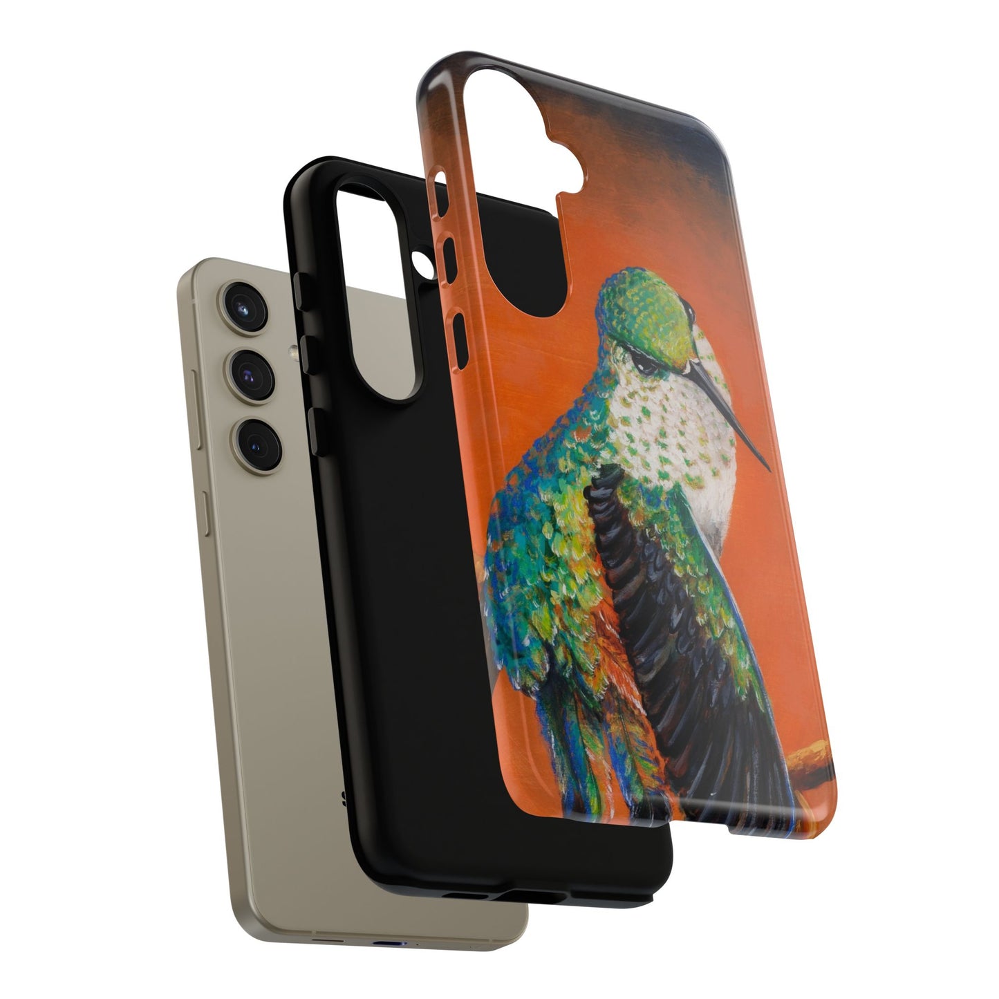 "Hummingbird Ballet" Art Samsung Galaxy Case Multiple Sizes — Colorful Protective Tough Case