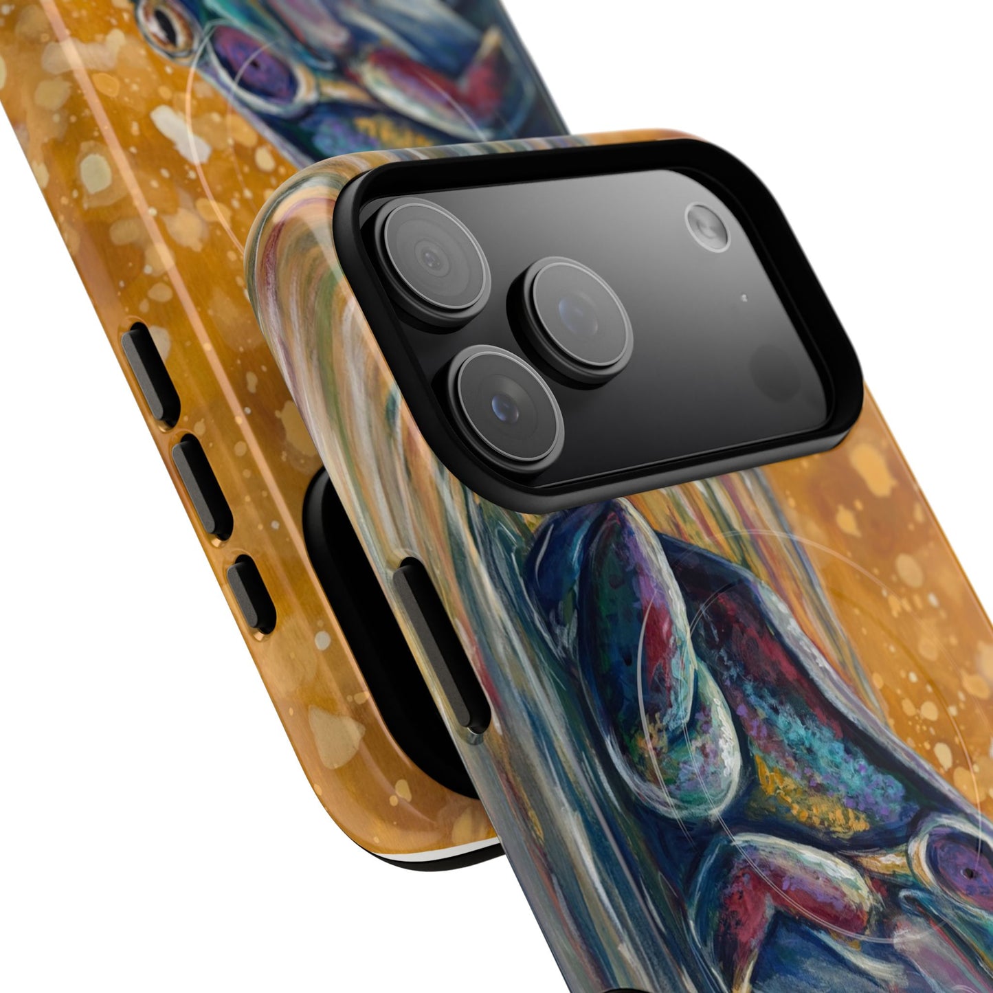 "Make a Ripple" iPhone Case - Colorful Frog Art Magnetic Tough Case