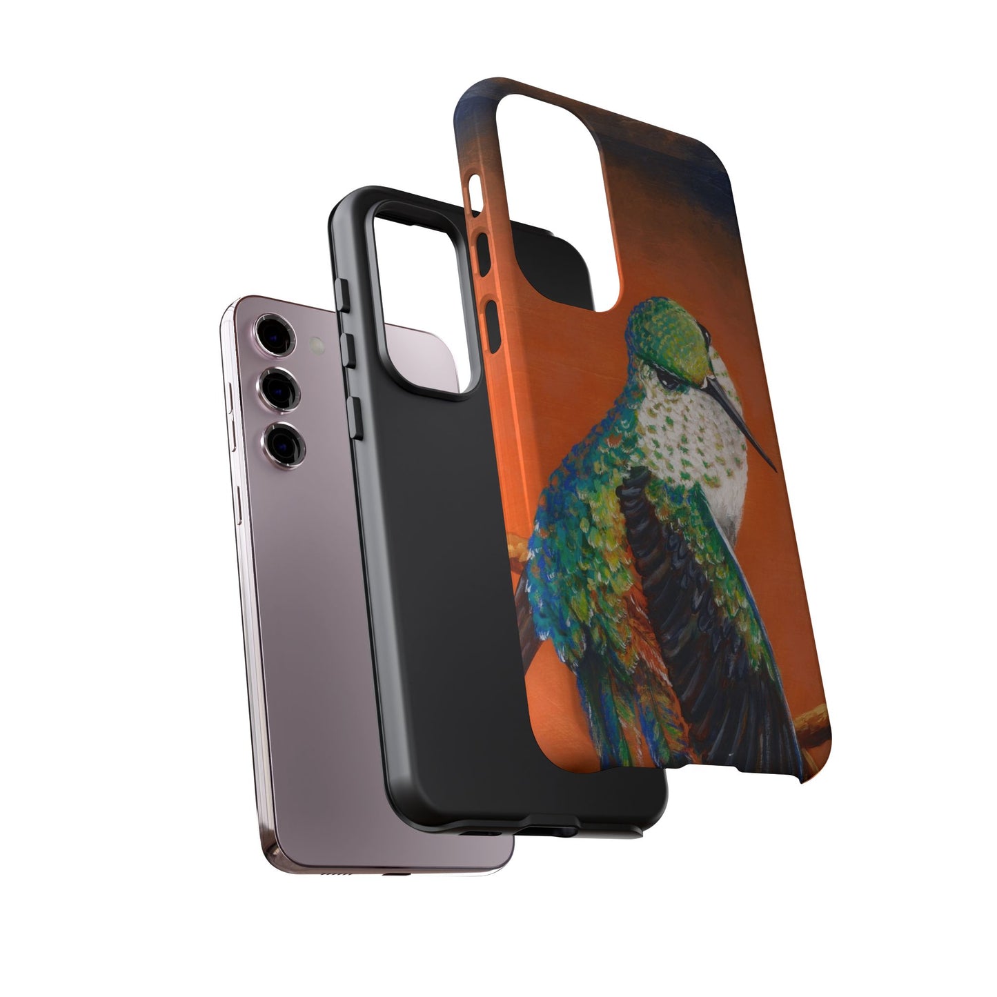 "Hummingbird Ballet" Art Samsung Galaxy Case Multiple Sizes — Colorful Protective Tough Case