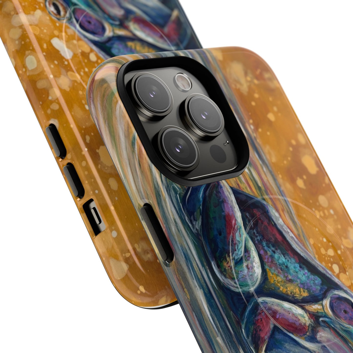 "Make a Ripple" iPhone Case - Colorful Frog Art Magnetic Tough Case