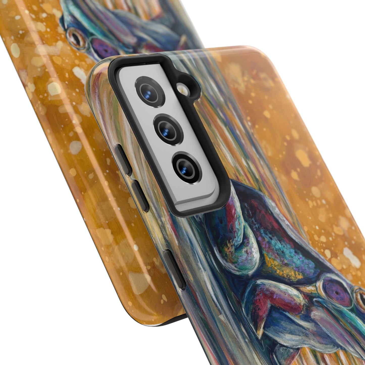 "Make a Ripple" Tough Samsung Galaxy Phone Case — Colorful Frog Art Protective Cover