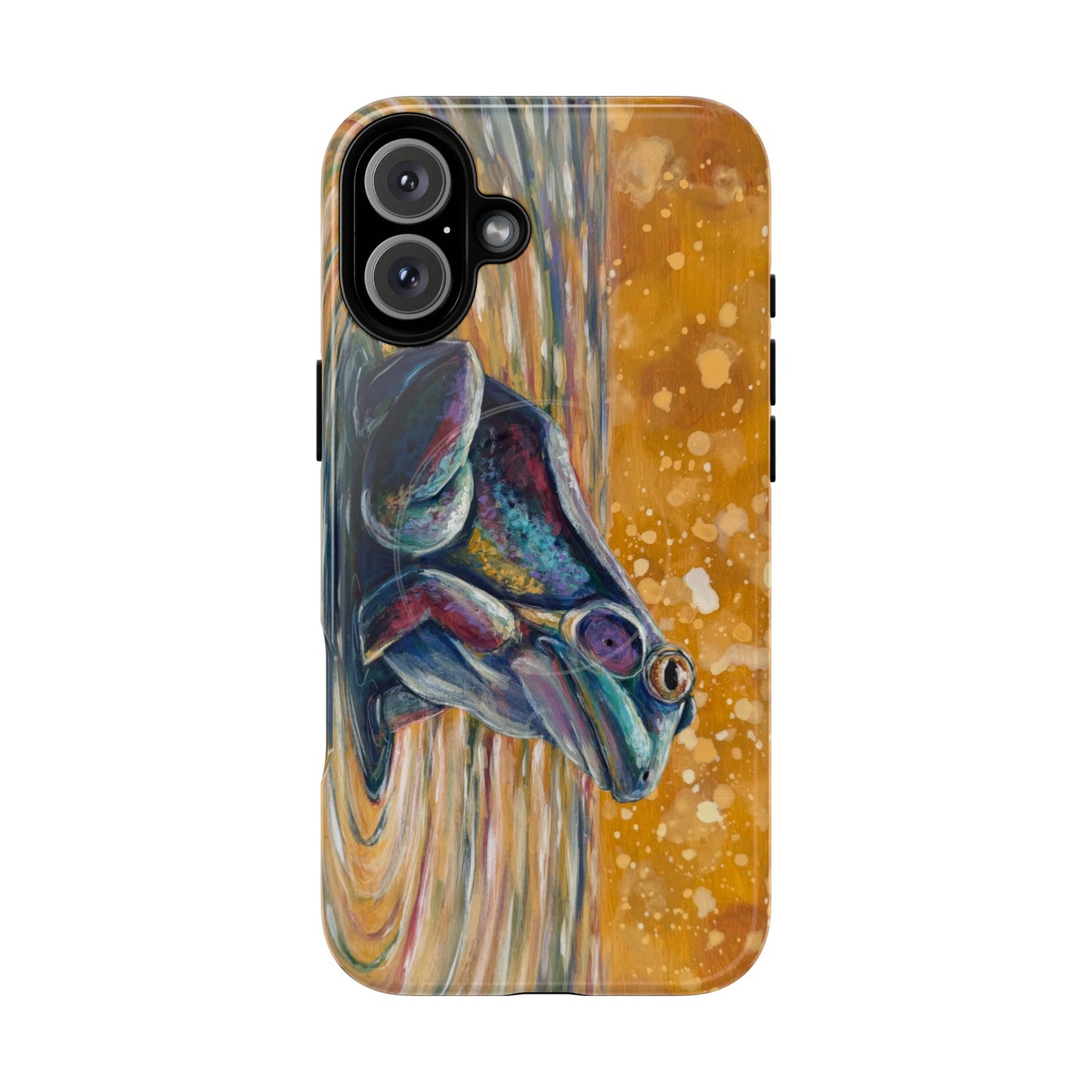 "Make a Ripple" iPhone Case - Colorful Frog Art Magnetic Tough Case