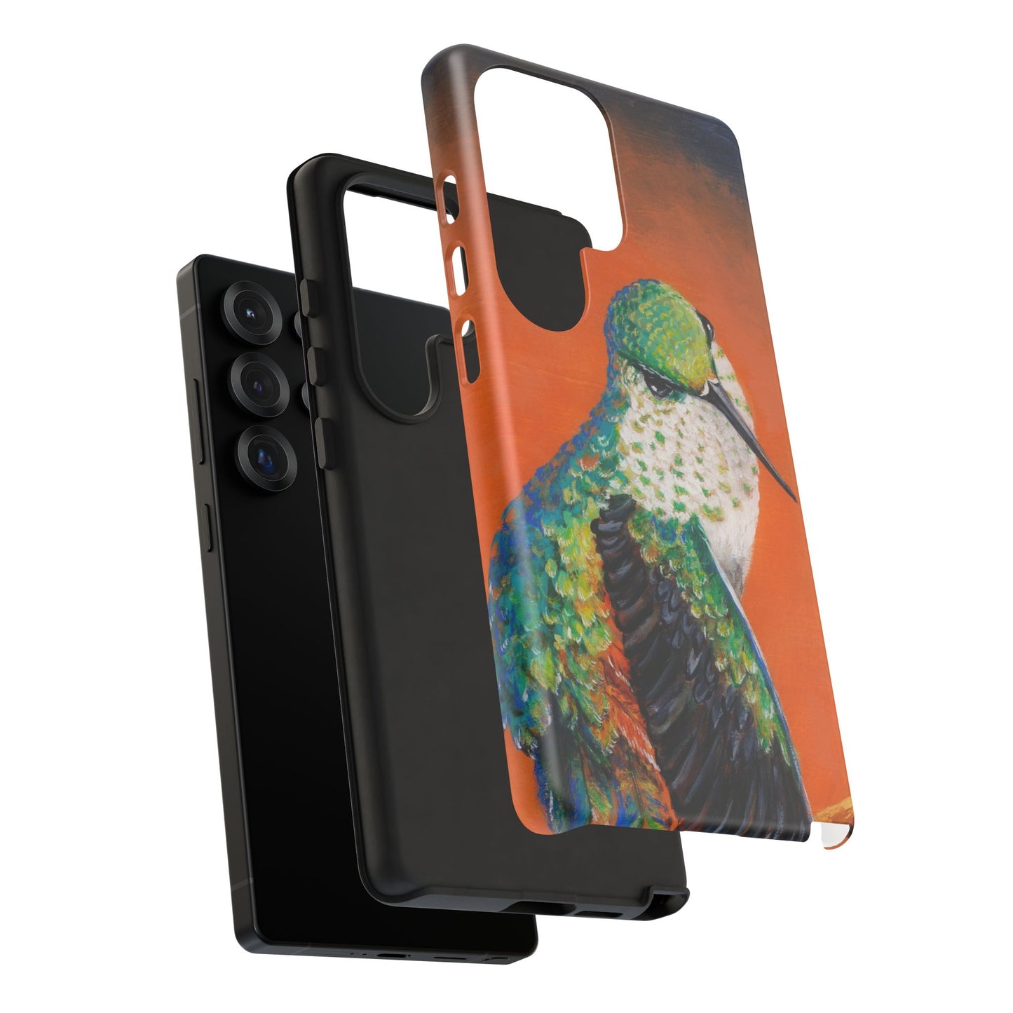 "Hummingbird Ballet" Art Samsung Galaxy Case Multiple Sizes — Colorful Protective Tough Case
