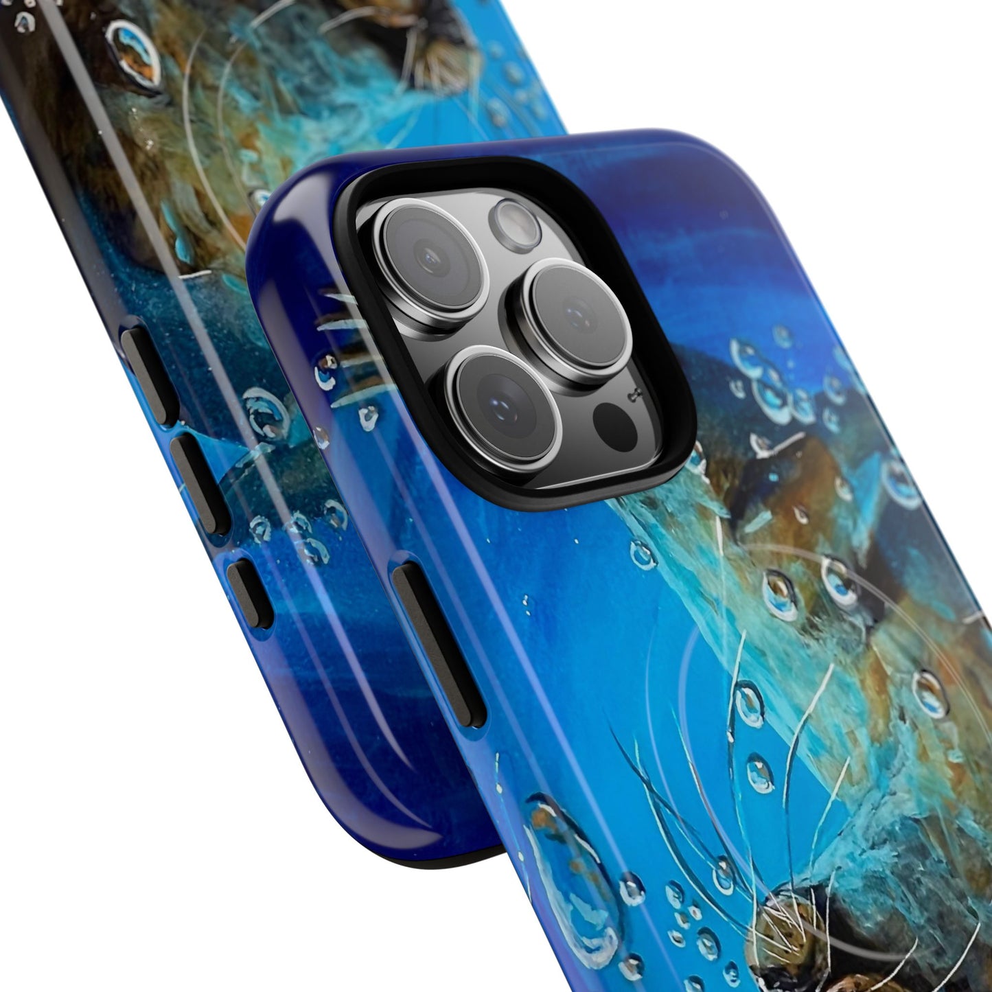 "Arthur" Sea Lion with Bubbles Tough Magnetic iPhone Case — Many sizes