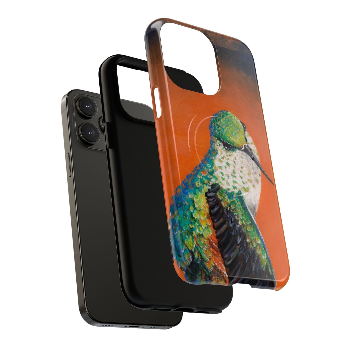 "Hummingbird Ballet" Tough Magnetic iPhone Case Multiple Sizes