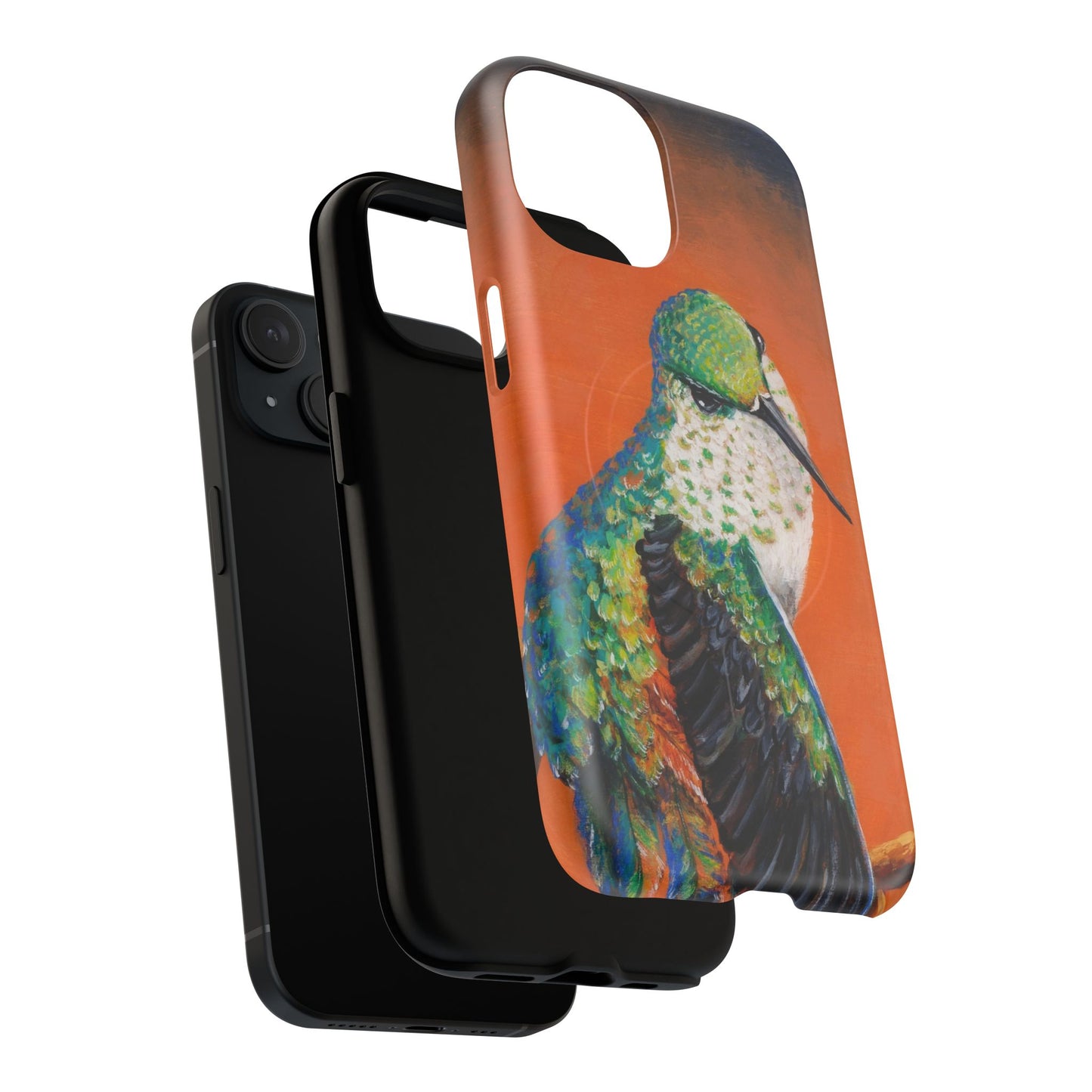 "Hummingbird Ballet" Tough Magnetic iPhone Case Multiple Sizes
