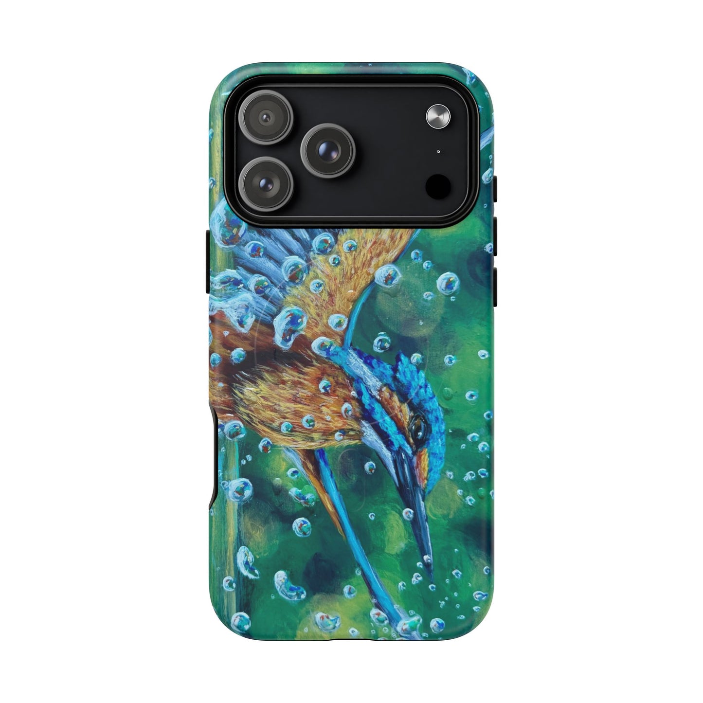"Falling Up" Kingfisher iPhone Case Multiple Sizes — Tough Magnetic Protective iPhone Cover