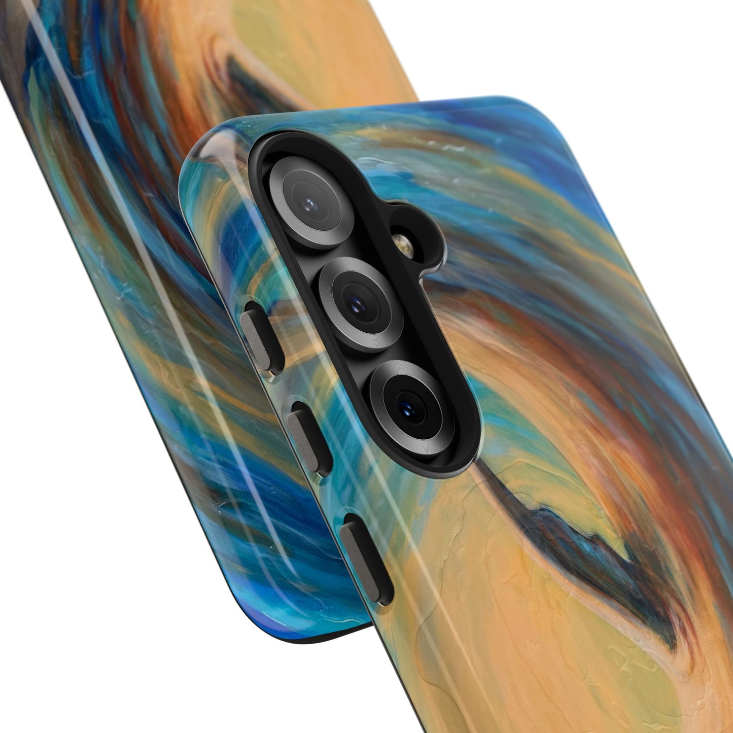 "Through Gilded Tides" Tough Galaxy Samsung Phone Cases Multiple Sizes