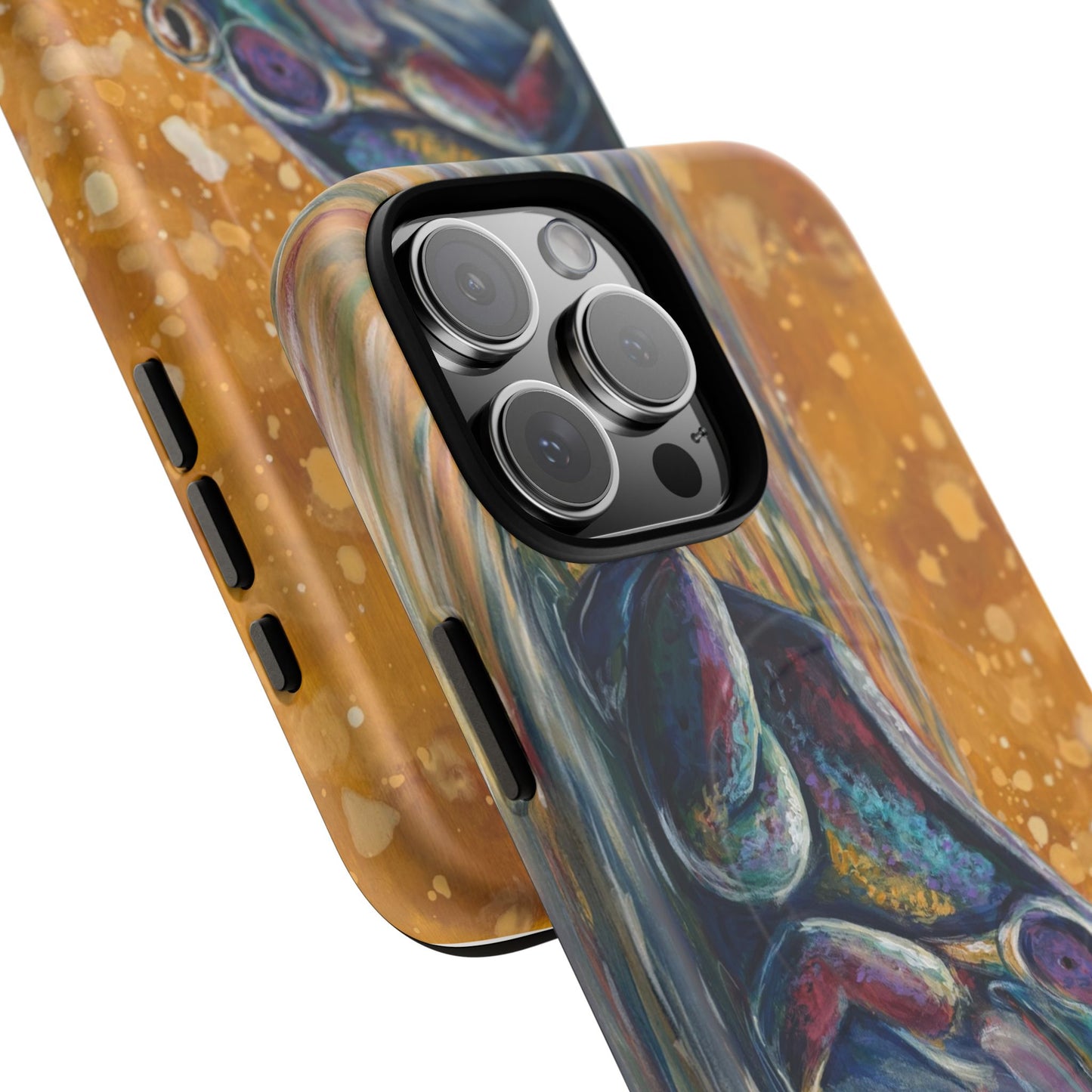 "Make a Ripple" iPhone Case - Colorful Frog Art Magnetic Tough Case