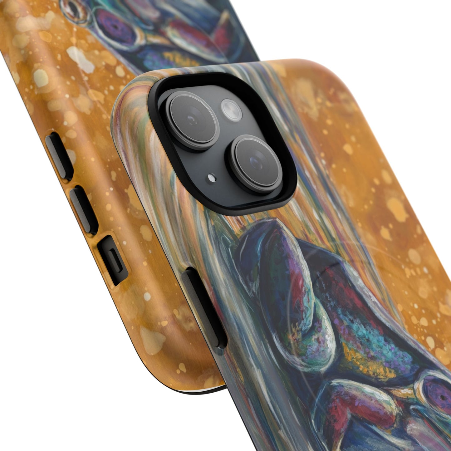 "Make a Ripple" iPhone Case - Colorful Frog Art Magnetic Tough Case
