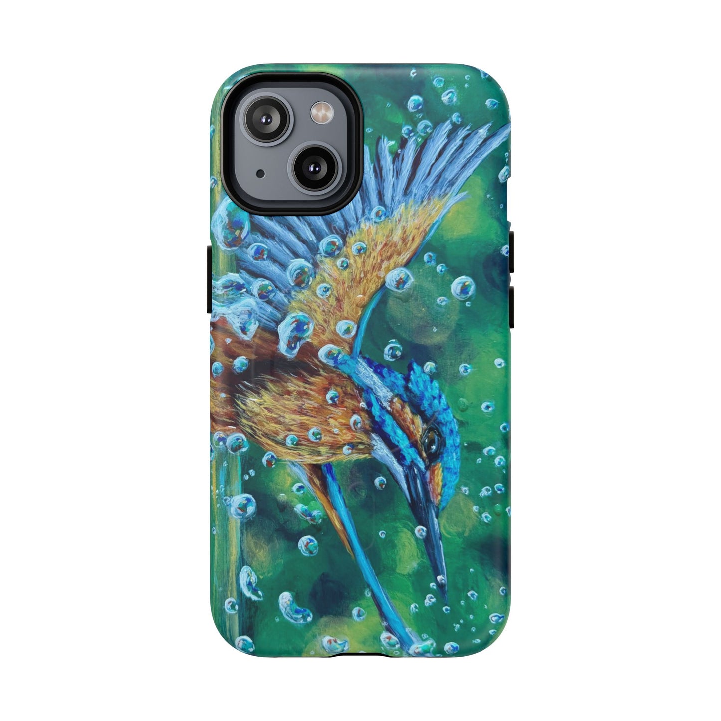 "Falling Up" Kingfisher iPhone Case Multiple Sizes — Tough Magnetic Protective iPhone Cover