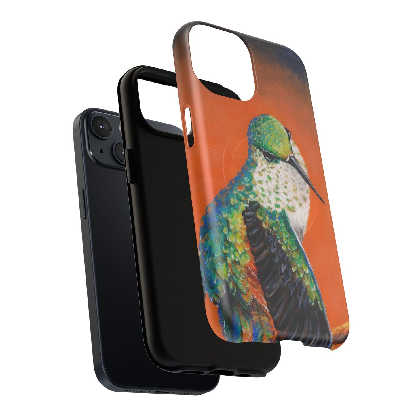 "Hummingbird Ballet" Tough Magnetic iPhone Case Multiple Sizes