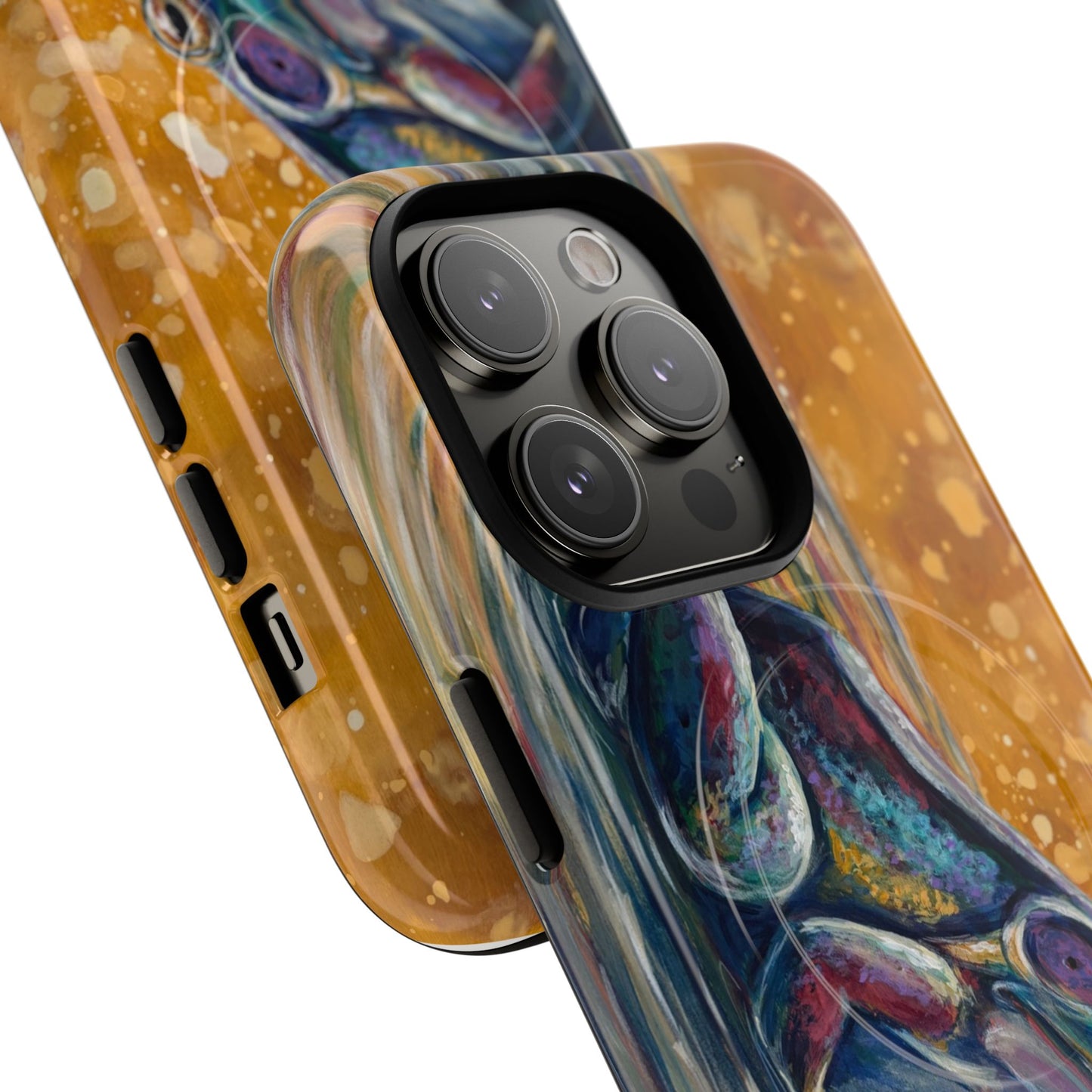 "Make a Ripple" iPhone Case - Colorful Frog Art Magnetic Tough Case