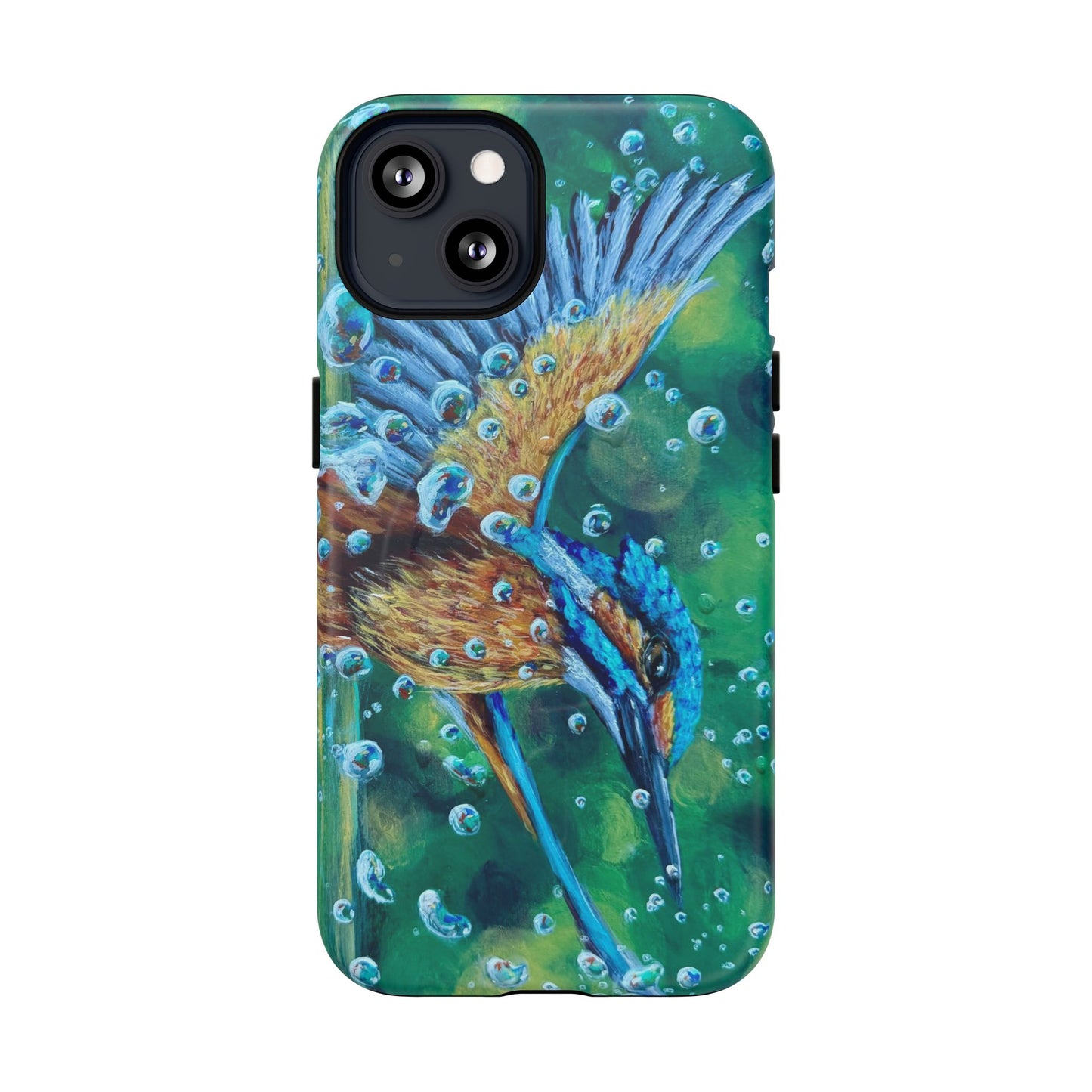 "Falling Up" Kingfisher iPhone Case Multiple Sizes — Tough Magnetic Protective iPhone Cover