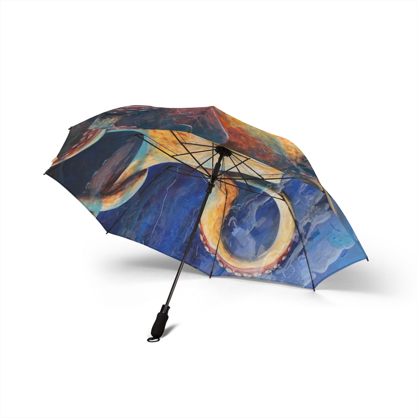 "Starcatcher" Octopus Art Foldable Umbrella — Waterproof Semi-Automatic Travel Umbrella