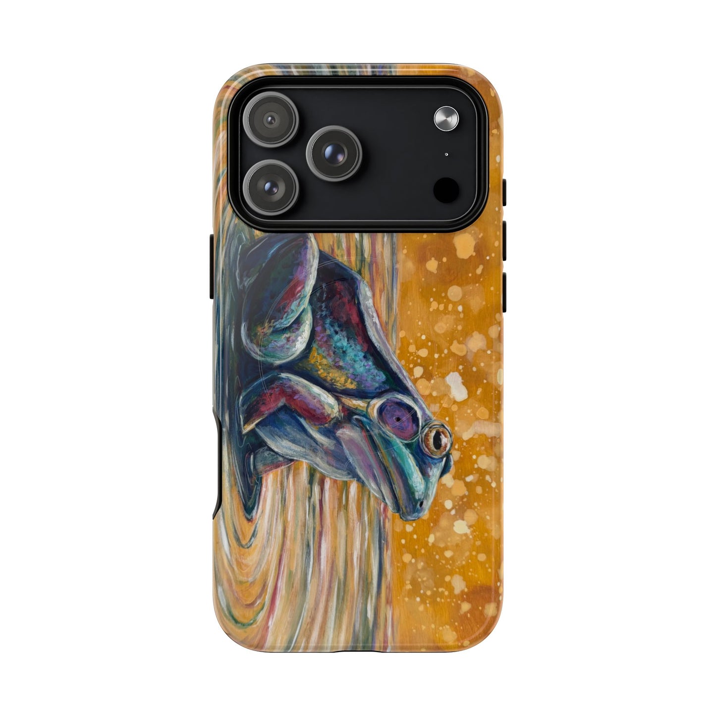 "Make a Ripple" iPhone Case - Colorful Frog Art Magnetic Tough Case