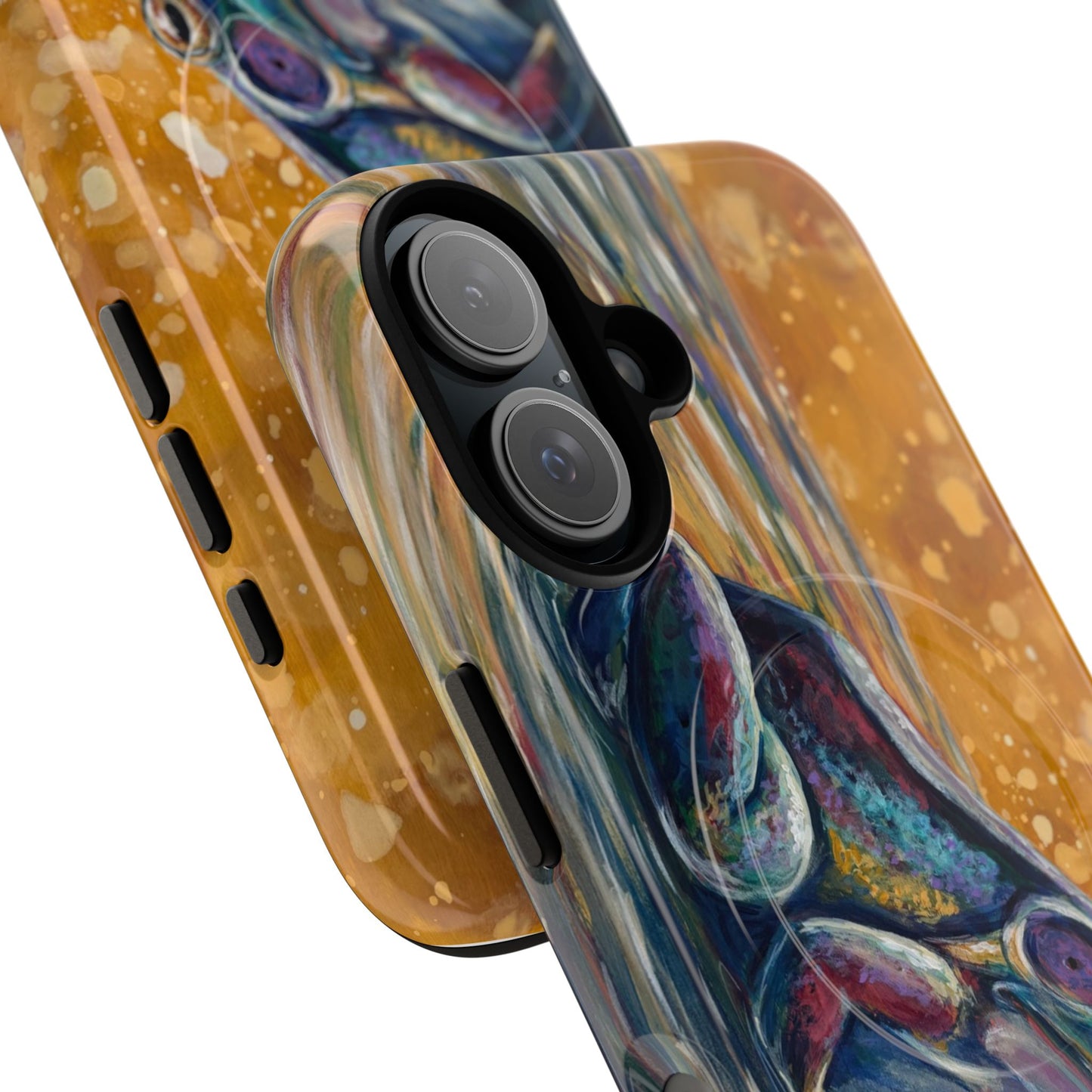 "Make a Ripple" iPhone Case - Colorful Frog Art Magnetic Tough Case