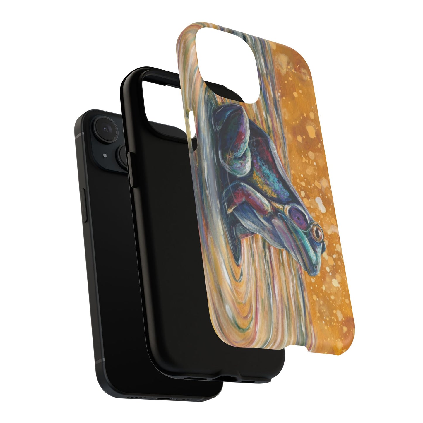 "Make a Ripple" iPhone Case - Colorful Frog Art Magnetic Tough Case