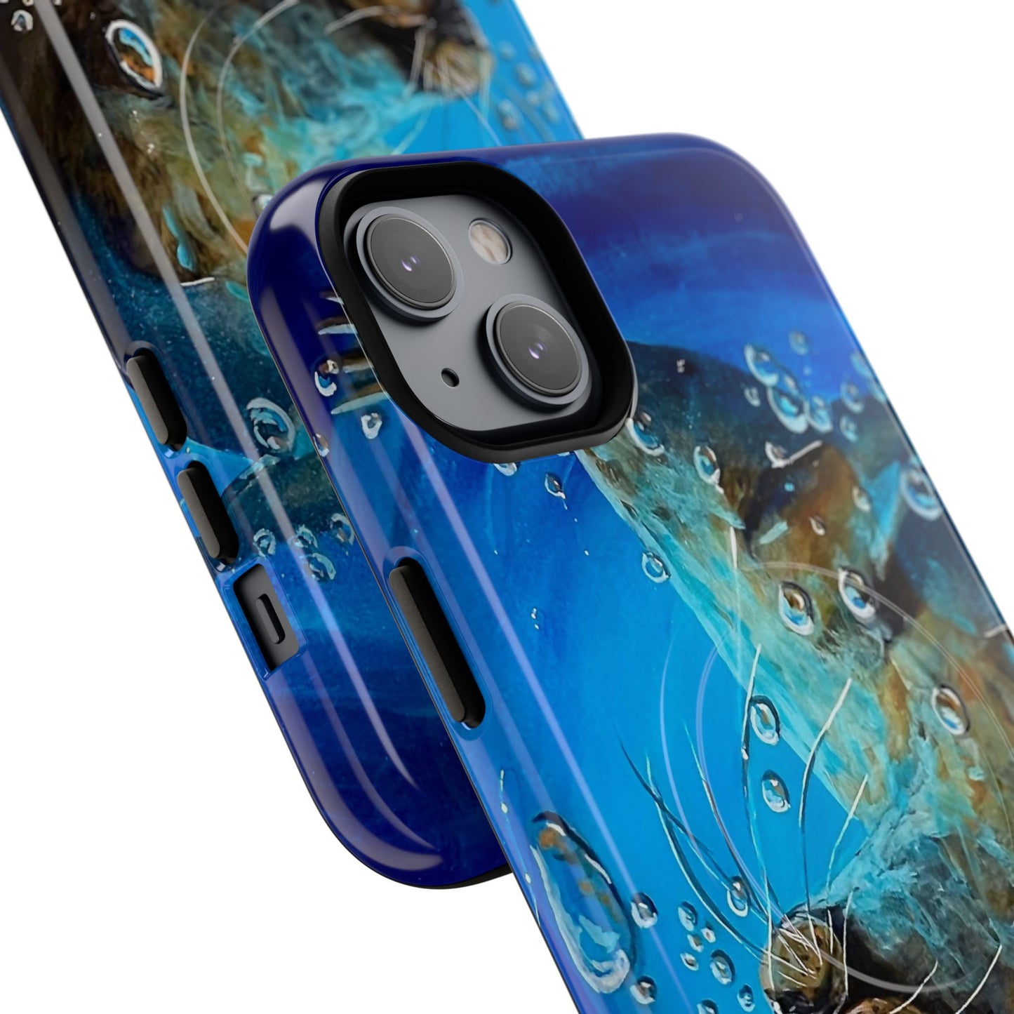 "Arthur" Sea Lion with Bubbles Tough Magnetic iPhone Case — Many sizes