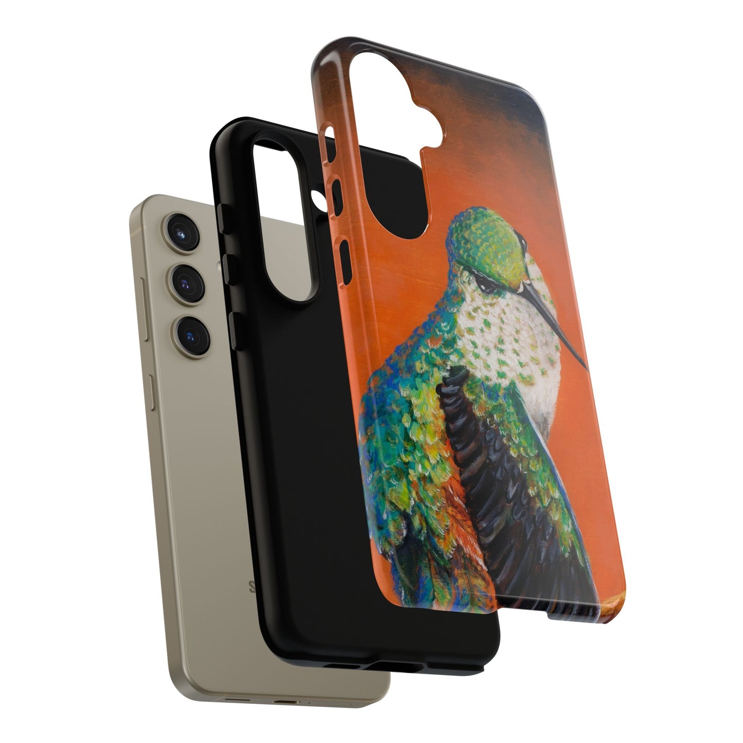 "Hummingbird Ballet" Art Samsung Galaxy Case Multiple Sizes — Colorful Protective Tough Case
