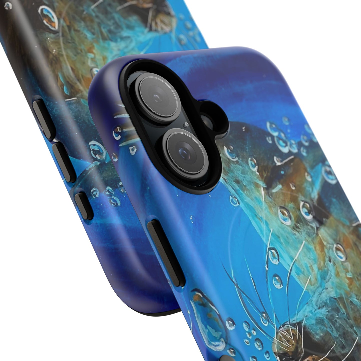 "Arthur" Sea Lion with Bubbles Tough Magnetic iPhone Case — Many sizes