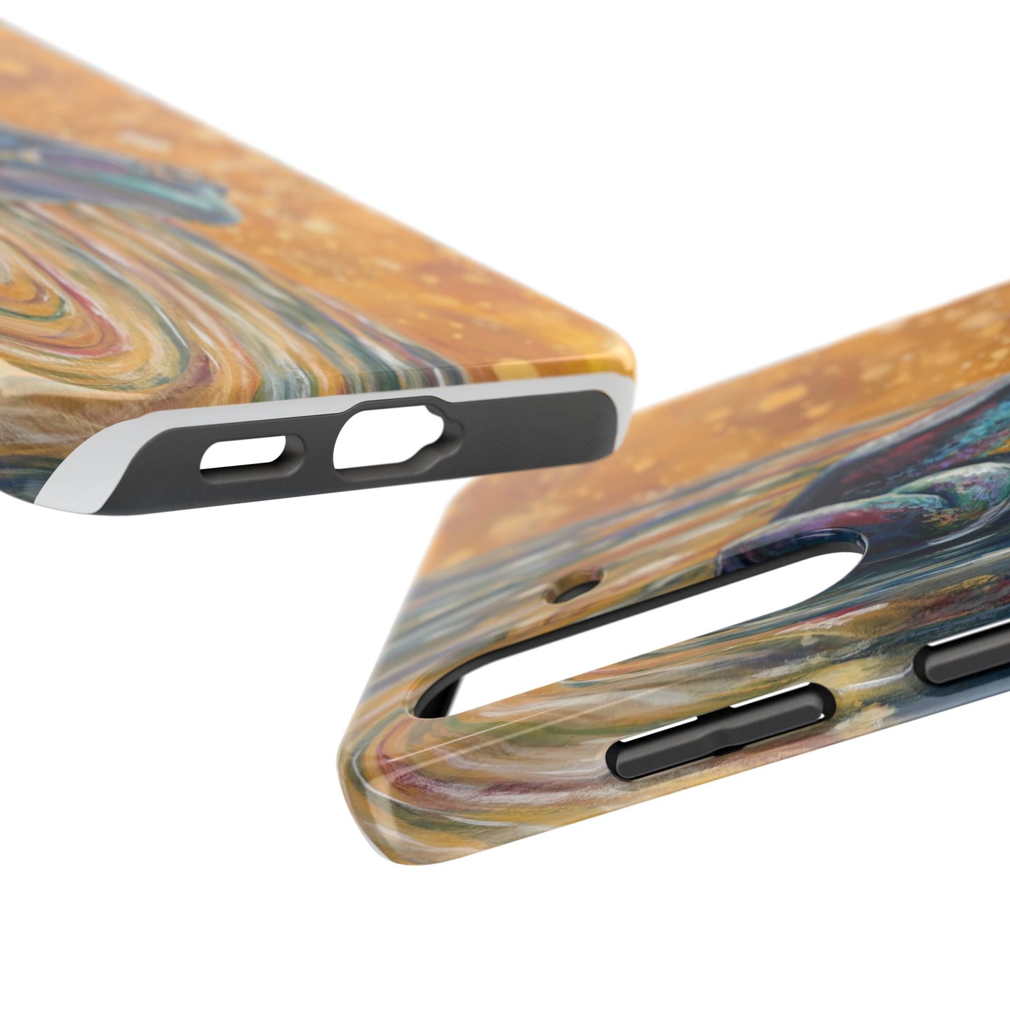 "Make a Ripple" Tough Samsung Galaxy Phone Case — Colorful Frog Art Protective Cover