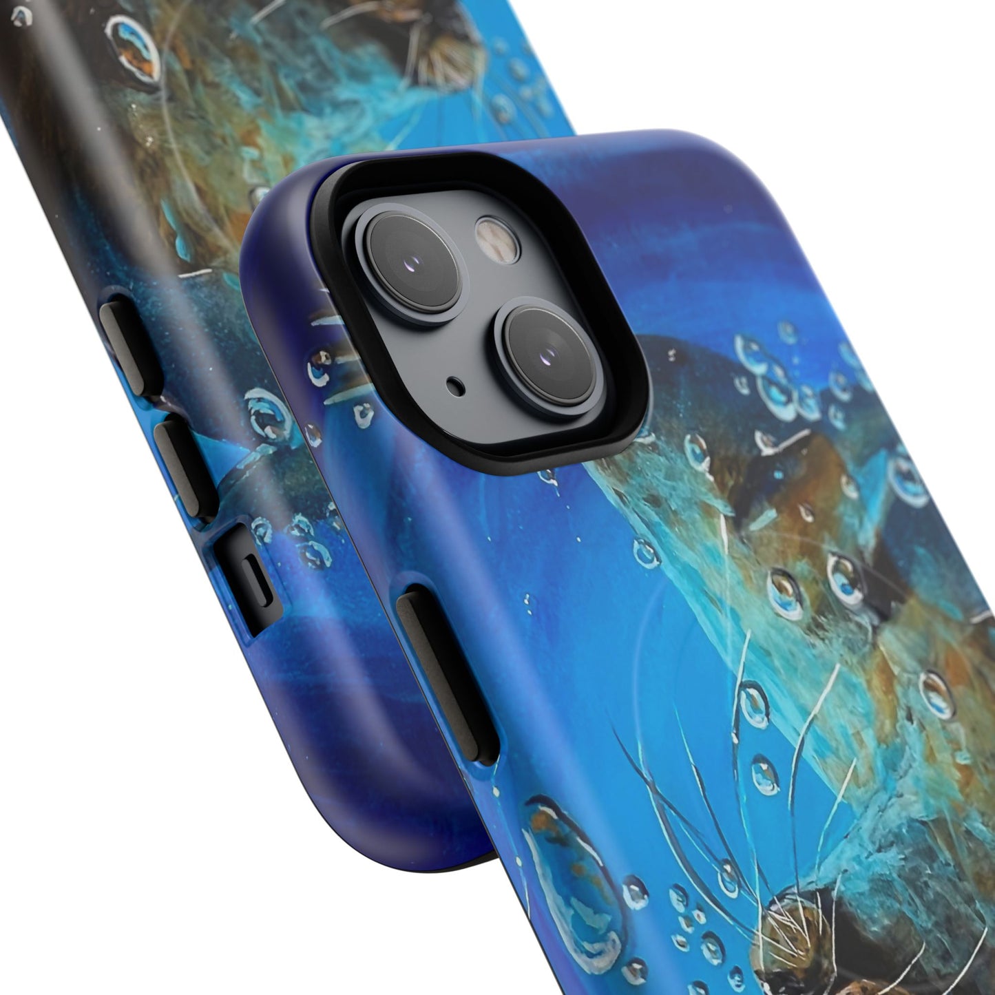 "Arthur" Sea Lion with Bubbles Tough Magnetic iPhone Case — Many sizes