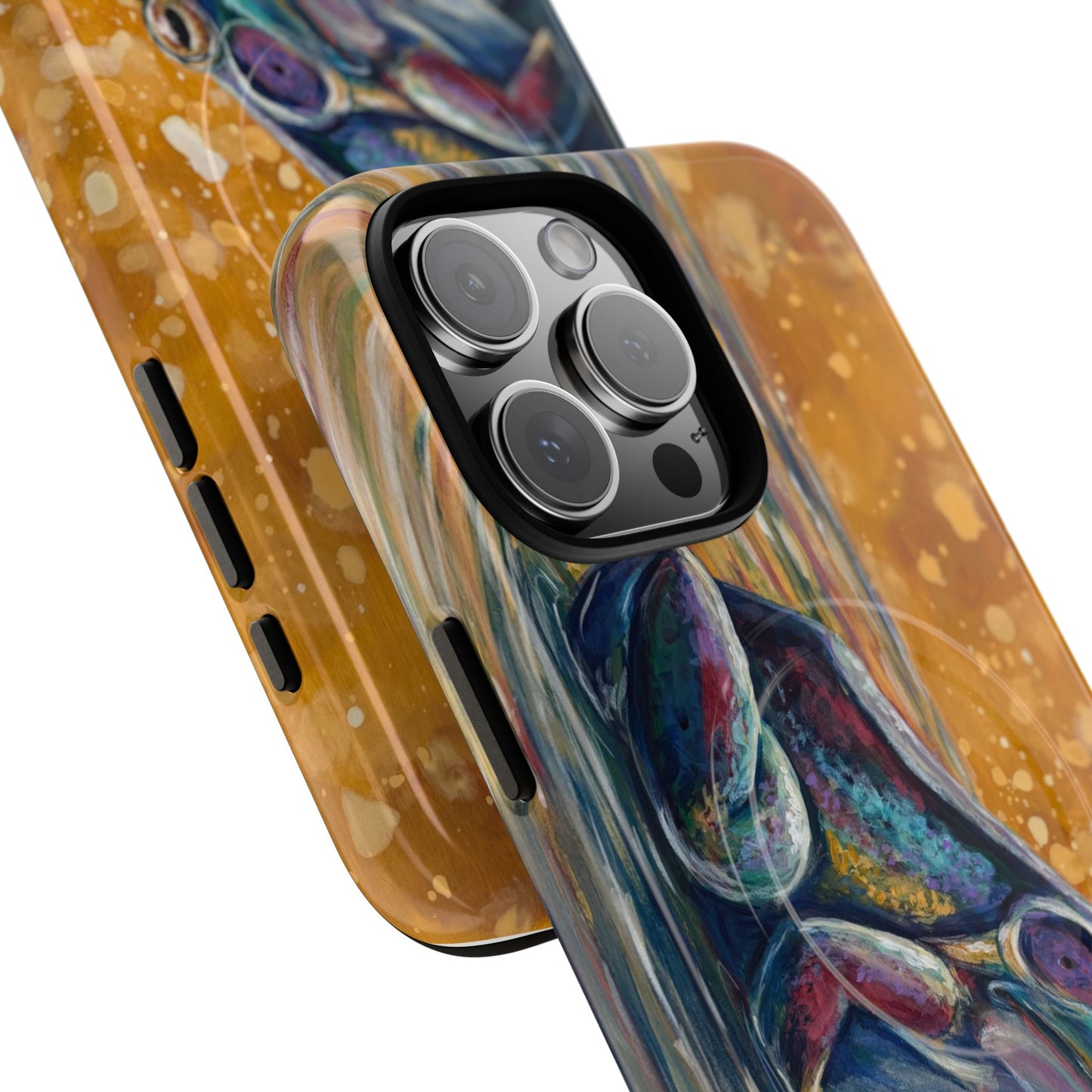 "Make a Ripple" iPhone Case - Colorful Frog Art Magnetic Tough Case