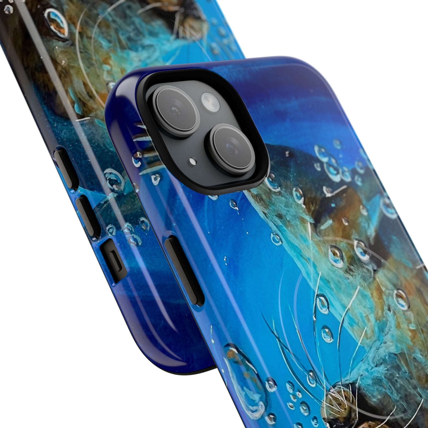 "Arthur" Sea Lion with Bubbles Tough Magnetic iPhone Case — Many sizes