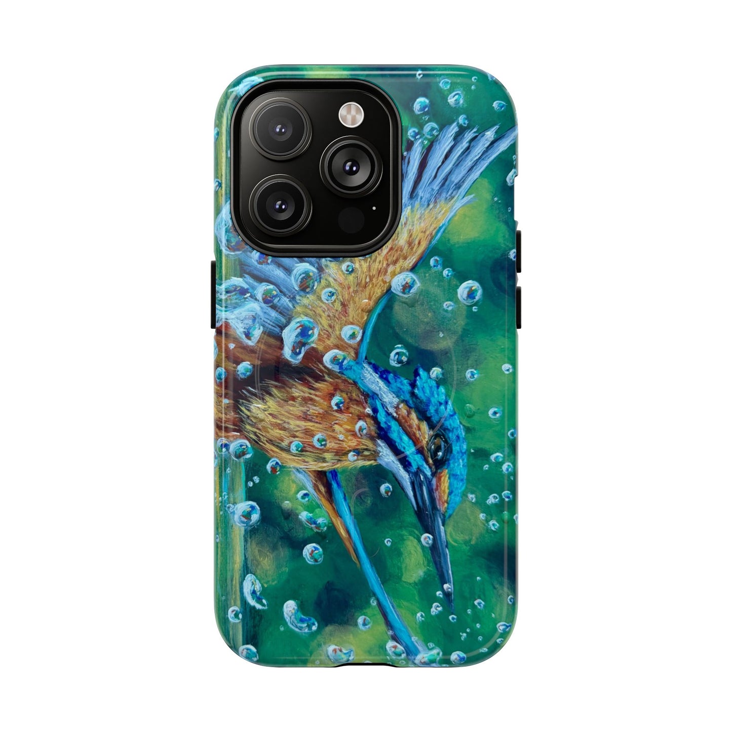 "Falling Up" Kingfisher iPhone Case Multiple Sizes — Tough Magnetic Protective iPhone Cover