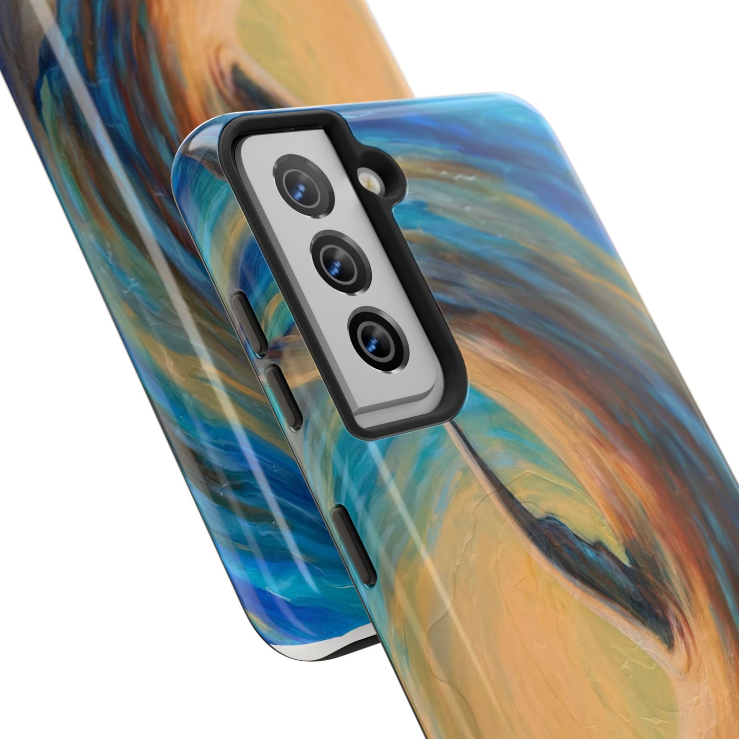 "Through Gilded Tides" Tough Galaxy Samsung Phone Cases Multiple Sizes