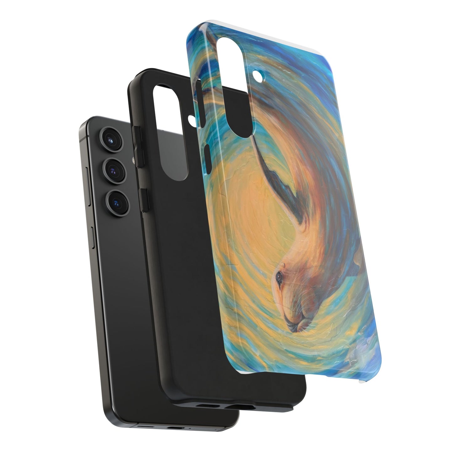 "Through Gilded Tides" Tough Galaxy Samsung Phone Cases Multiple Sizes