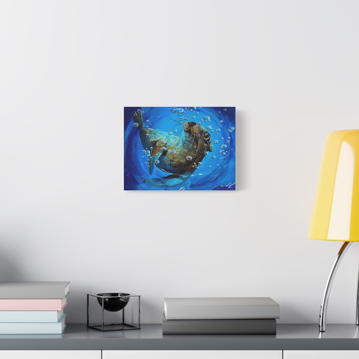 "Arthur" Playful Sea Lion Canvas | Matte Stretched Wall Art