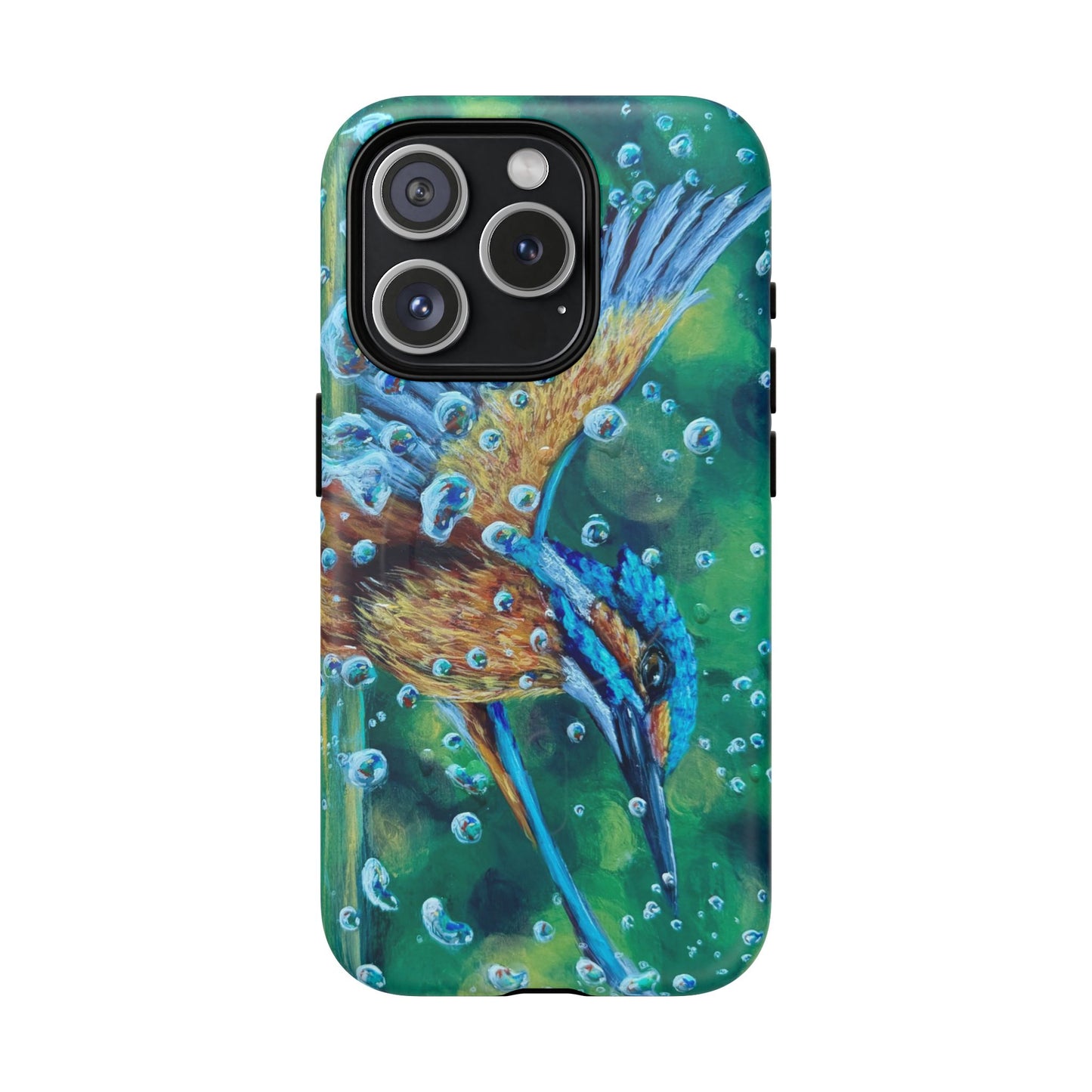 "Falling Up" Kingfisher iPhone Case Multiple Sizes — Tough Magnetic Protective iPhone Cover