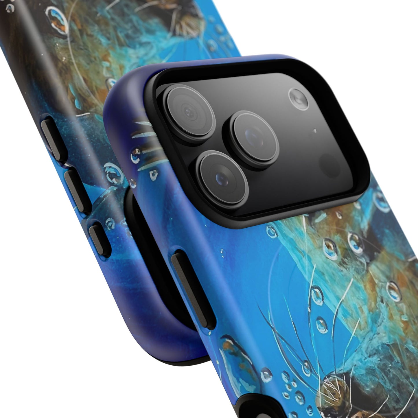 "Arthur" Sea Lion with Bubbles Tough Magnetic iPhone Case — Many sizes